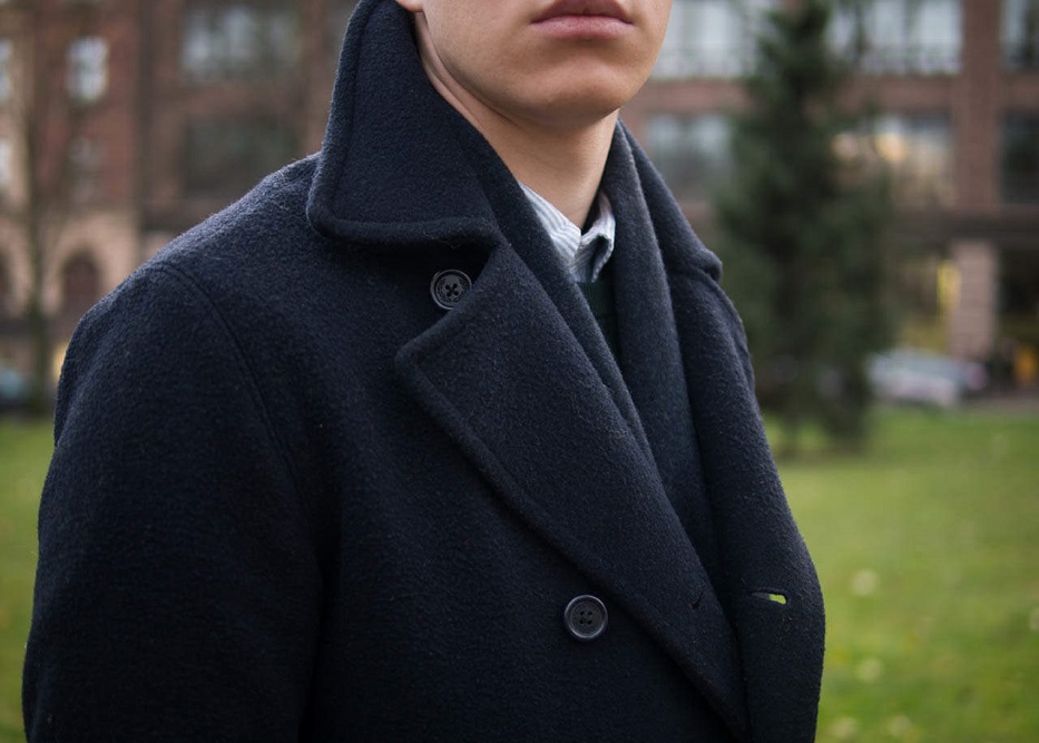 How can you choose the peacoat that is exclusively available for men?